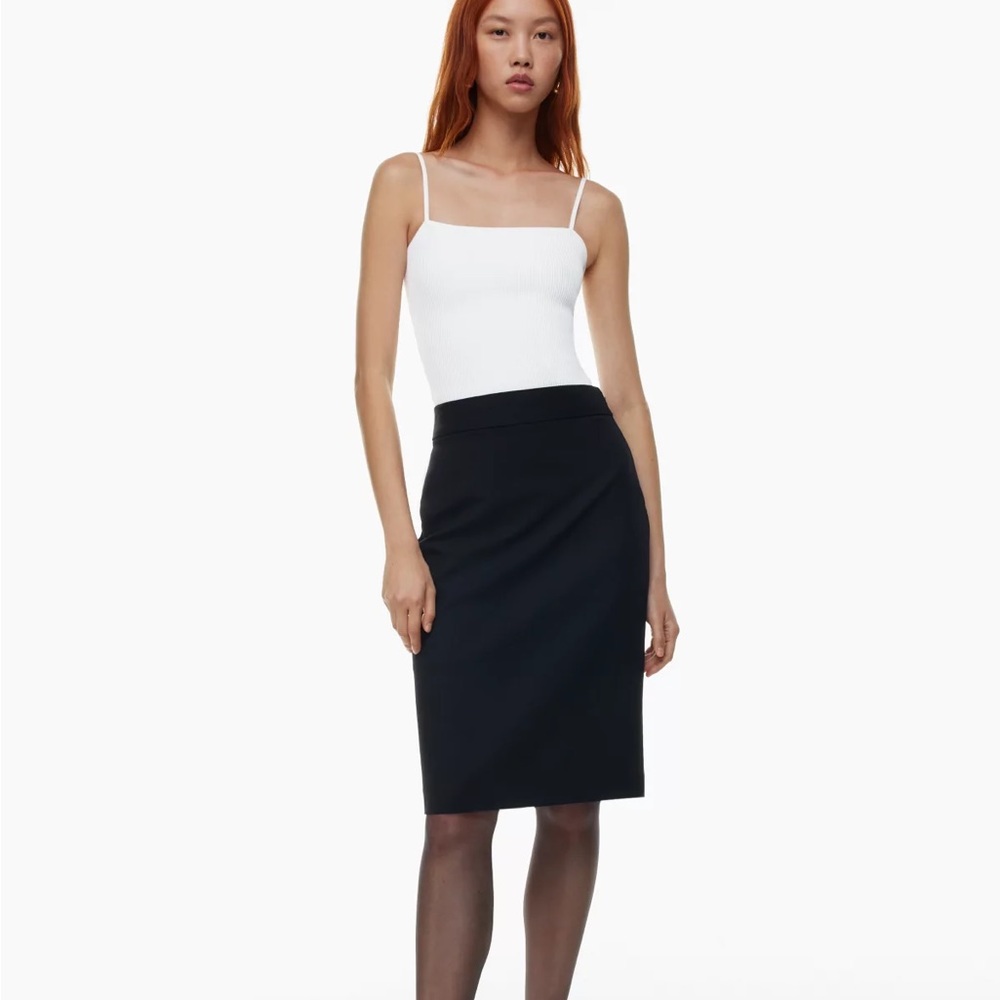 Babaton cami sculpt knit tank XS white